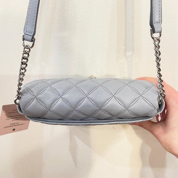New Kate Spade Natalia Quilted Leather Chain Crossbody Bag $249 - Picture 8 of 10